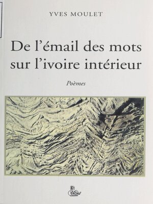 cover image of De l'émail des mots